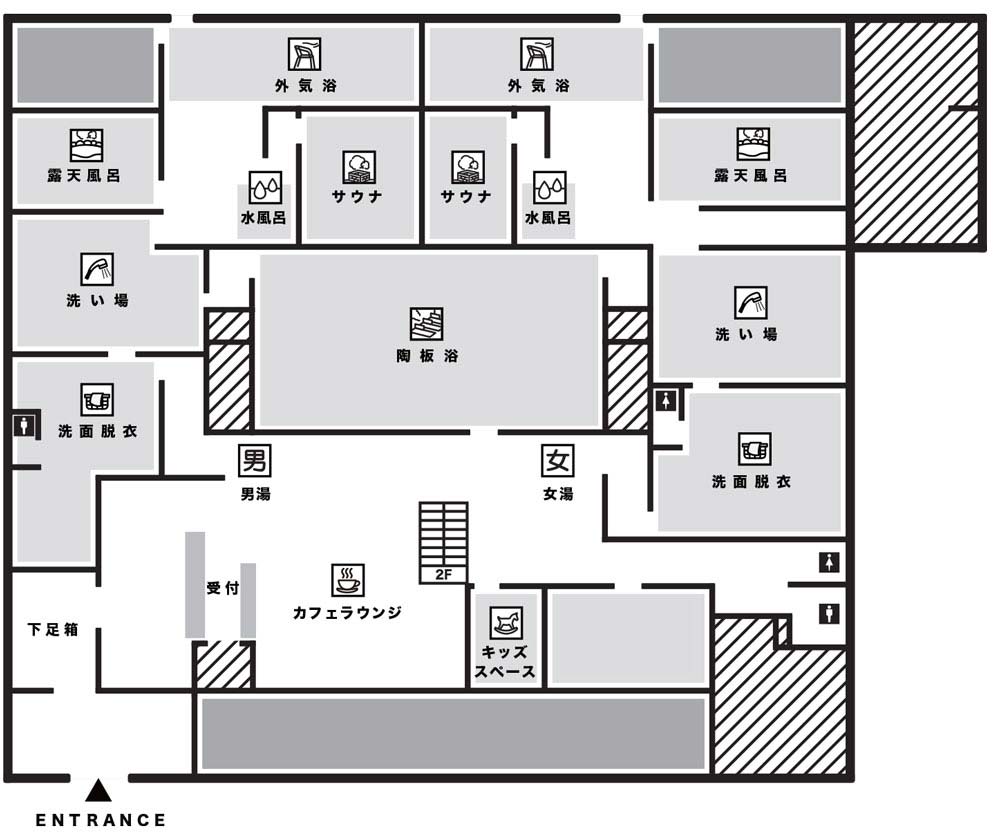 温浴施設マップ