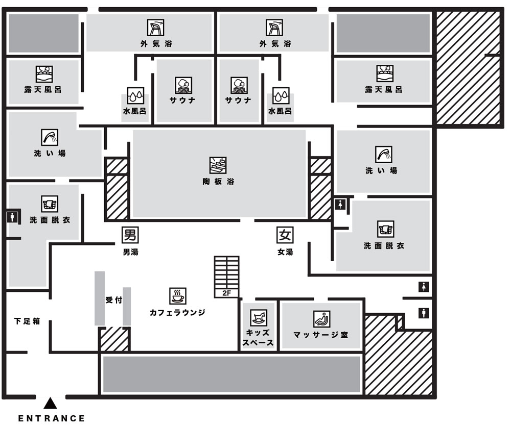 温浴施設マップ